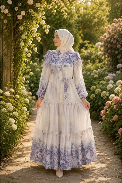 Moda Fatma şifon astarlı elbise