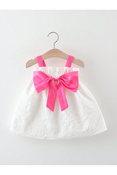 JO FASHION Summer Baby Girls Sleeveless Jacquard Green Yarn Dress, Decorated ...