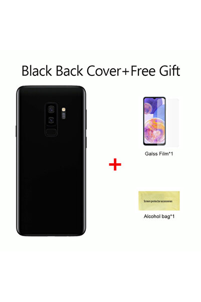 choice2 غطاء خلفي أسود لهاتف S9Plus/S9+، غطاء بطارية خلفي، لوحة زجاجية خلفية،...