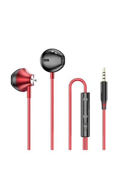 Choice9 Red 3.5MM For Headphones HiFi Surround Sound In-ear USB Type C/3.5mm ...
