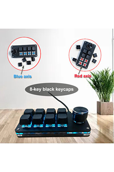 Choice Red Switch 8-key black 8-Key Multi-Functional Editing Keyboard Suitabl...