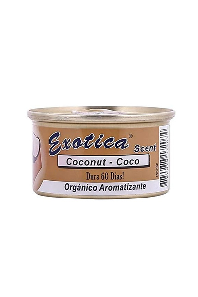 Exotica Coconut Air Freshener Can, Long Lasting 60 Day Fragrance for Car Home...