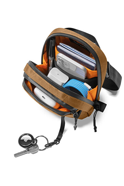 Tomtoc Aviator X-Pac Serisi T37 1.3L Kahverengi El ve Omuz Çantası - T37S1Y1