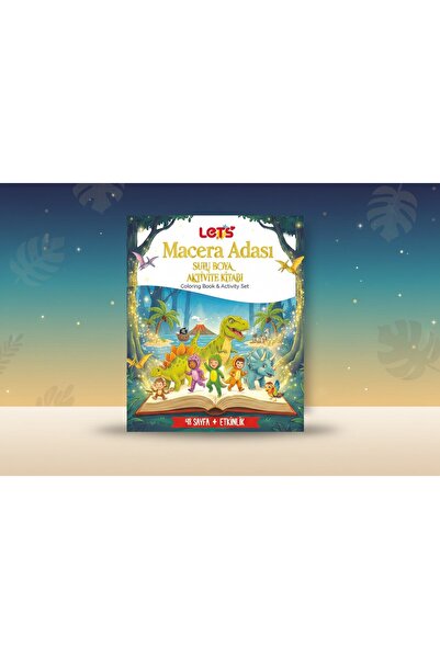 Lets Let’s Dino World Sulu Boya Boyama Kitabı & Aktivite Seti