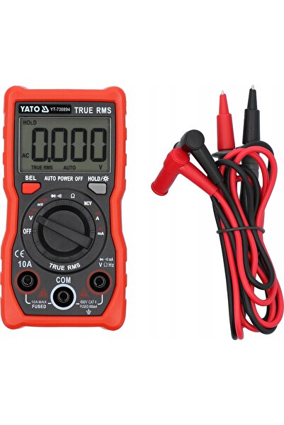 NO BRAND Yato Lcd 4000 Multimetru Digital True RMS cu Gamă Automată Yt-730894