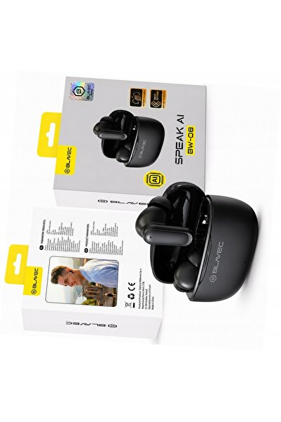 Blavec Căști traducătoare negre TWS BW-08 cu AI pentru Samsung Galaxy S21 5G