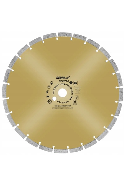 Dedra-Polonia Disc diamantat segmentat de 350 mm pentru tăierea betonului, că...