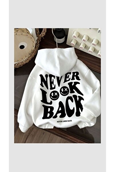 classy moda Unisex φούτερ με κουκούλα και στάμπα στην πλάτη, από χτενισμένο β...