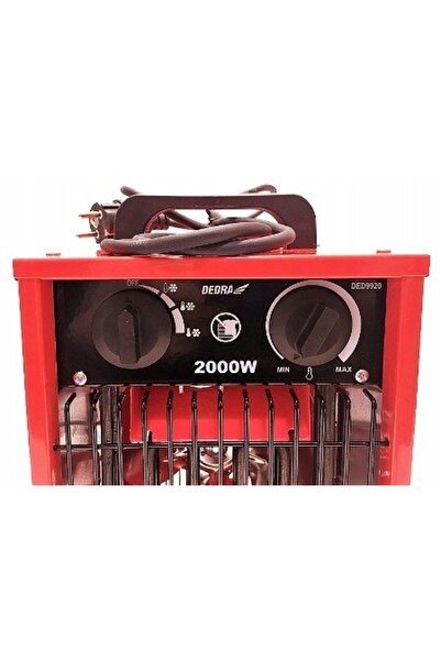 dedra Aerotermă electrică 1F 2KW, 1000/2000W, Termostat, DED9920