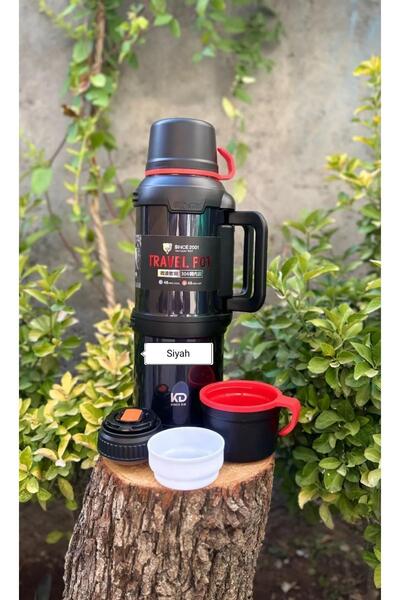 POINTTECH 4 Litre Çift Katmanlı Vakumlu Çelik Termos – 48 Saat Sıcak & Soğuk ...