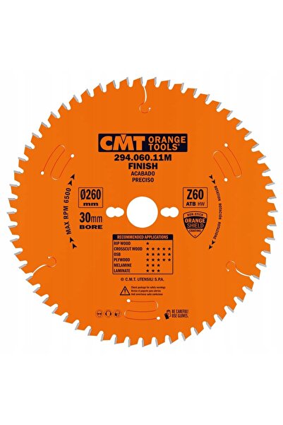 CMT Disc de ferăstrău pentru lemn, tăiere transversală și longitudinală, 260x...