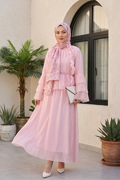 Modamorfo Cupra Set with Ruffled Front, Spanish Sleeve Lining, and Lace-Up Sk...