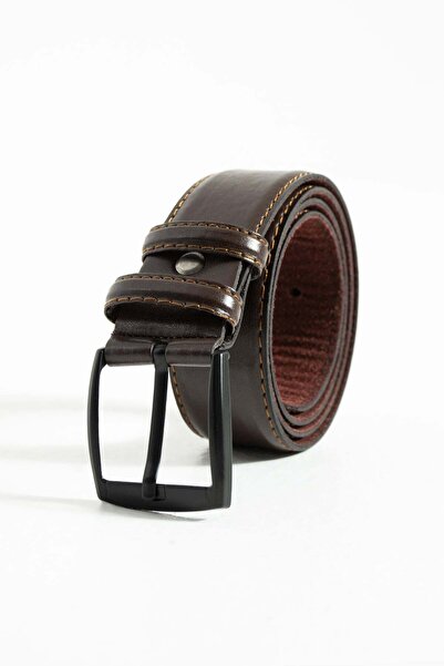 JB John Borners Men's 3.5 cm Classic Belt - Brown