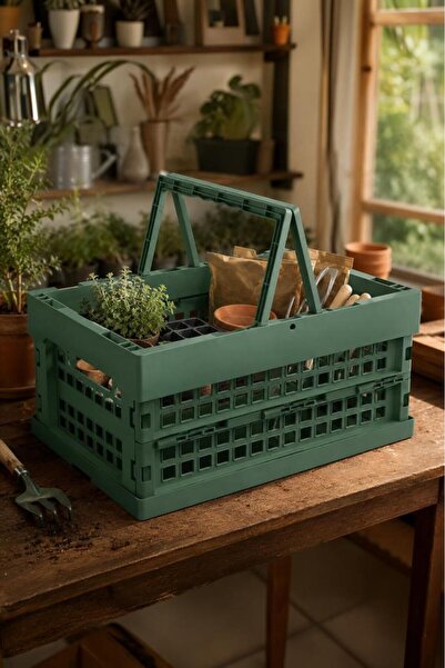 Smartware Blox Folding Box with Holes and Handle 46 Lt