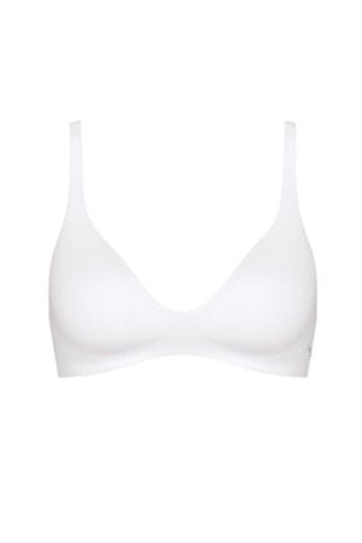 SLOGGI Sutien cu bureți detașabili, tip tricou BODY ADAPT, Alb, Mărimea XS