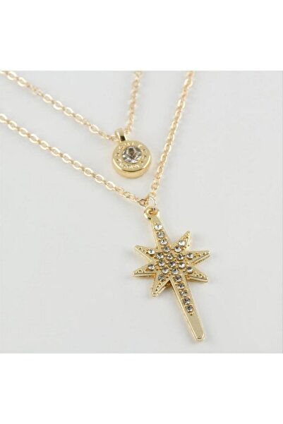 ZERO LAND Csmo-Tex New Season Double Necklace with Star Figure (152510) - Yellow