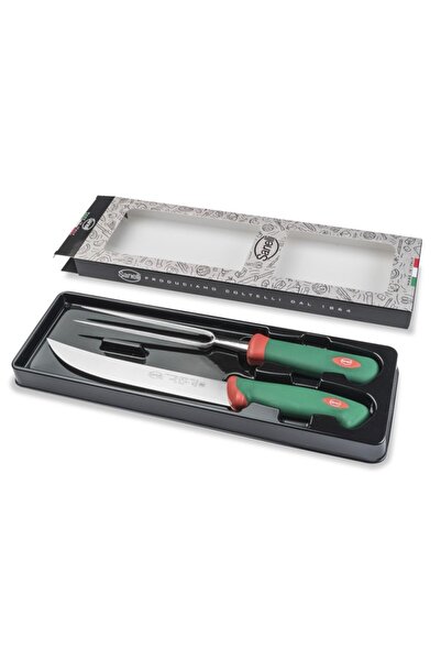 Sanelli Set BBQ din 2 piese, cuțit de dezosat de 23 cm, furculiță forjată de ...