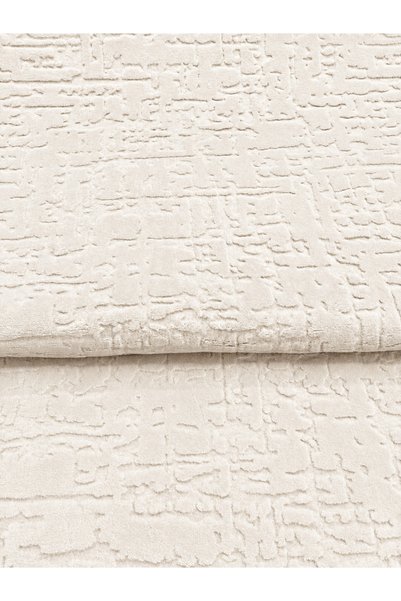 Merinos Rölyef Zeo Kaymaz Taban Yıkanabilir Salon Koridor Mutfak Halı Yolluk Kilim Krem