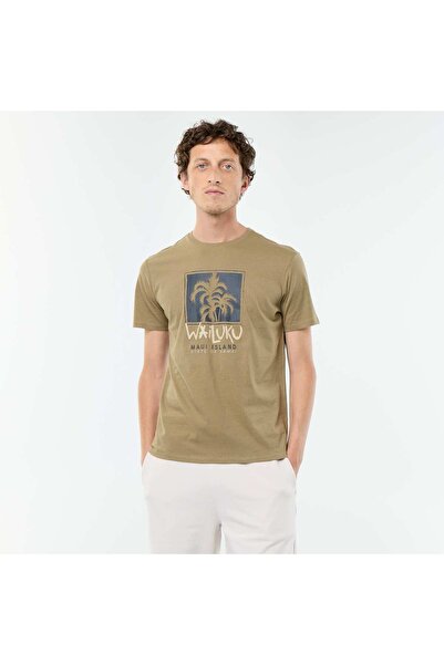 KIABI Short-sleeved graphic print T-shirt GREEN