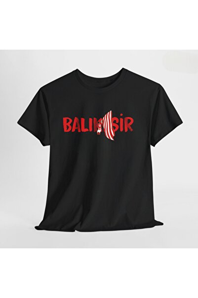 SARI Man Holding a Balikesir Flag Crewneck T-Shirt