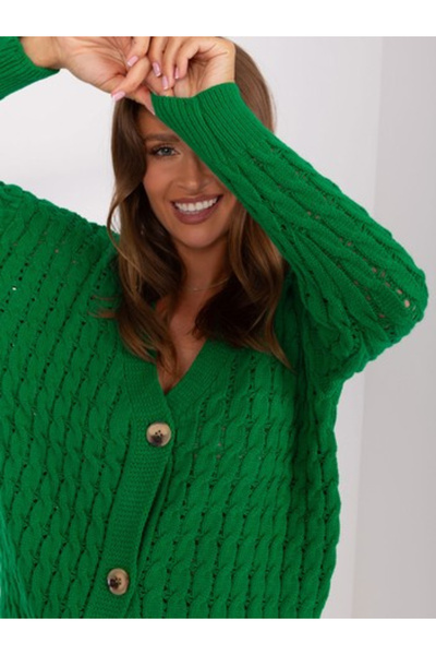 BADU Pulover Dama, BADU, Acril, Maneca lunga, Verde, model BA-SW-8036-1.80P