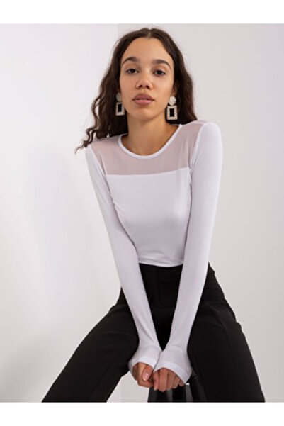 Basic Feel Good Bluza Dama, BASIC FEEL GOOD, Viscoza, Maneca lunga, Alb, mode...