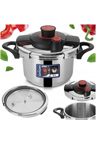 Orionis Oală sub presiune din oțel 5 L ORION STORM cu închidere automată