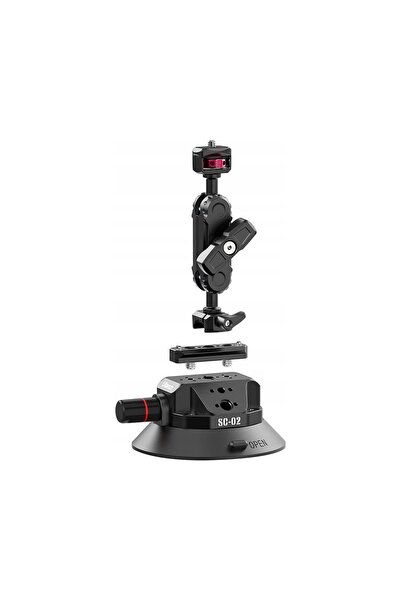 ULANZI Select Suport cu ventuză 4,5″ Ulanzi SC-02 1/4 și 3/8 + braț magic și ...