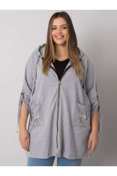 Relevance Women's Sweatshirt, RELEVANCE, Cotton, Long Sleeve, Gray, model RV-...