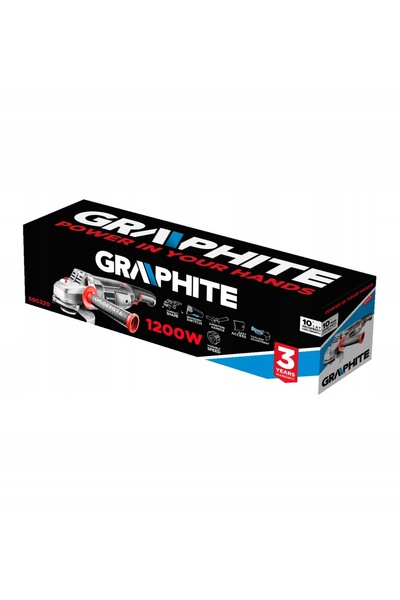 graphite Polizor unghiular 1200W, 125x22 mm 59G220