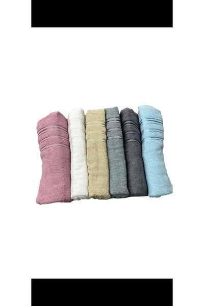 BAZİDİ TEKSTİL Bath Towels 6 Pieces