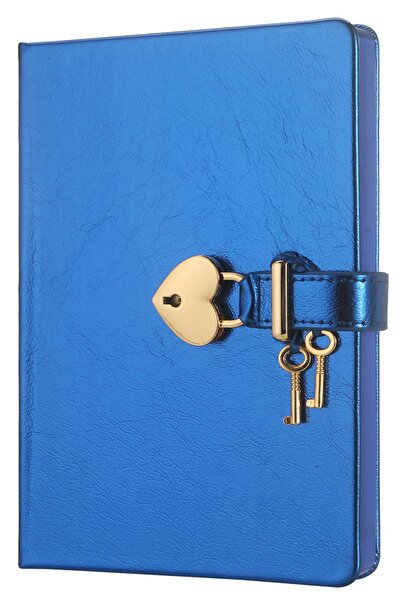 Victoria's Journals Hush Kilitli Not Defteri 160 Yaprak Çizgisiz Mavi 4402 13...