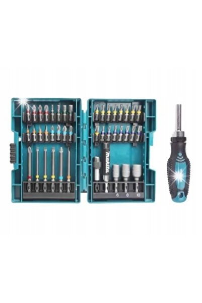 MAKİTAMİ SET DE BITOȘI ȘI ȘURUBELNIȚE CU RĂCITOR, 44 DE BUCĂȚI E-25096 MAKITA