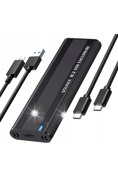 NO BRAND Carcasă/Adaptor pentru SSD NVMe/SATA M.2 USB-C Gen2, tip buzunar, pe...