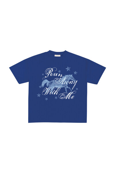 lethestudios Run Away Baskılı T-Shirt