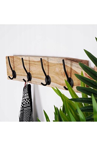 Home Styling Collection Suport de perete pentru haine, din lemn, pentru hol s...