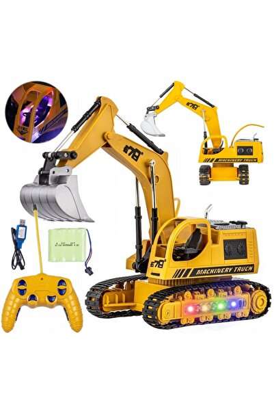 Stator EXCAVATOR CU ȘENILE MARE, TELECOMANDAT, cu cupă metalică, cu telecoman...