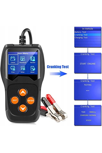 KONNWEİ Tester pentru acumulatori 12V KW600