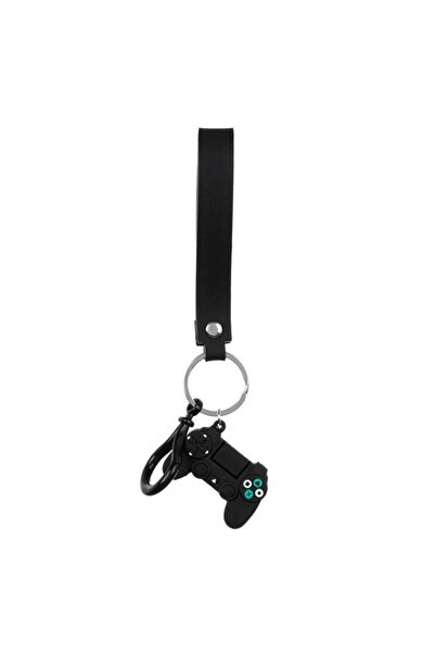 SHOPIENS Breloc pentru copii negru control gaming cu curea pentru chei 5 cm S...