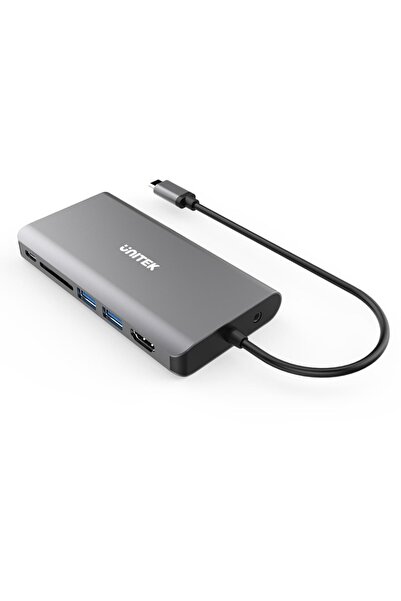 NO BRAND HUB USB Unitek D1019B USB-C-HDMI VGA USB RJ-45 SD Audio PD 100W pent...