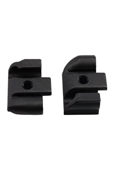 OEM Set 2 capete pentru sina rulota, Oem, Premium Caravan, 3.4 cm, Negru