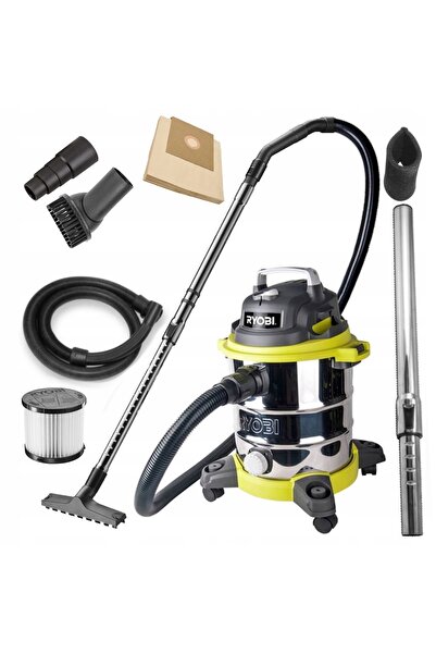 Ryobi Aspirator industrial de atelier umed și uscat 1500W cu rezervor de 30L