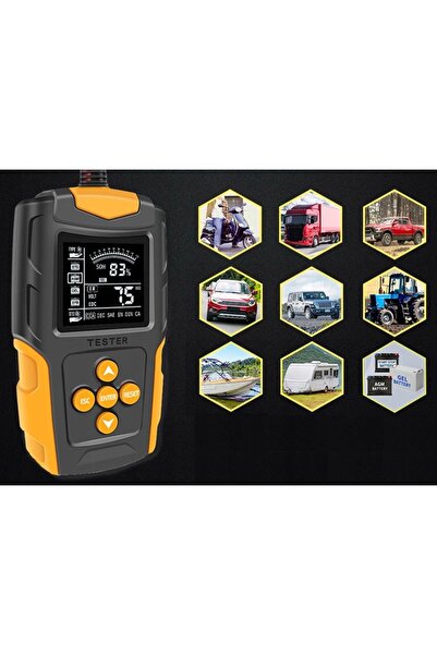 Eurokomp CYFROWY TESTER UNIVERSAL PENTRU ACUMULATORI LCD 3-200AH 12V 24V