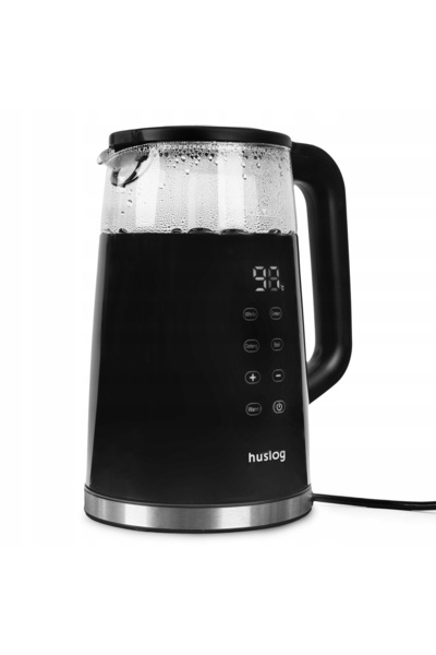 Huslog Fierbător electric negru 1,7L Huslog, 2200W, panou de control tactil