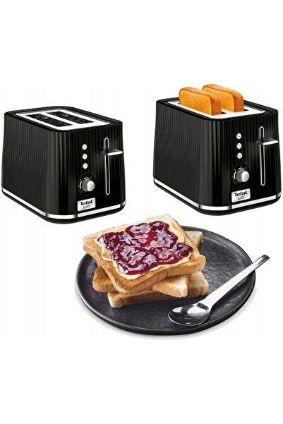 TEFAL Prăjitor de pâine electric Loft opiekacz negru TT761838 7 niveluri de p...
