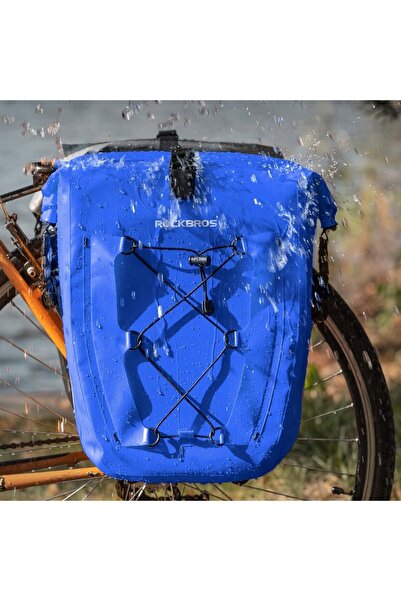 ROCKBROS Geantă de bicicletă pentru portbagajul din spate, Geantă de biciclet...