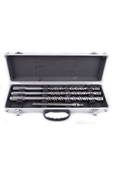 AL-FA SET DE BROAȘTE DE GĂURIT SDS-MAX 4 PIESE 3 BROAȘTE + ADAPTOR