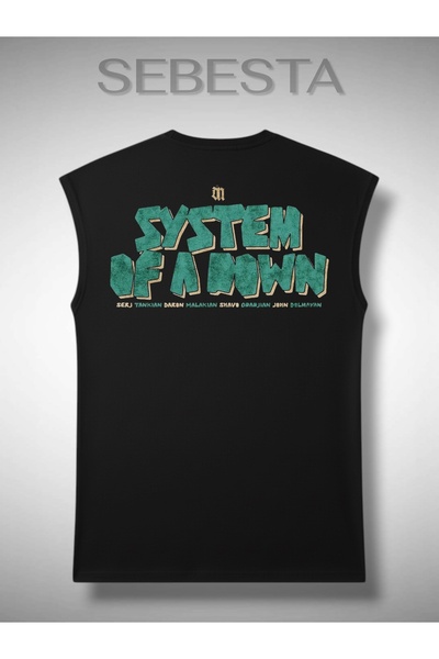 Sebesta Fashion System of a down Printed Cotton 0 Collar Premium Oversize Ath...