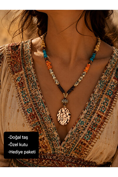 HER ŞEY NOTA www.herseynota.com Natural Stone Sunlight Bohemian Necklace – Ha...
