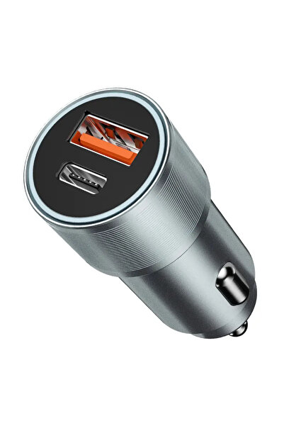 OEM Incarcator auto 12-24V 38W 1x USB-C PD 20W + 1x USB-A QC 18W BWOO BO-CC73